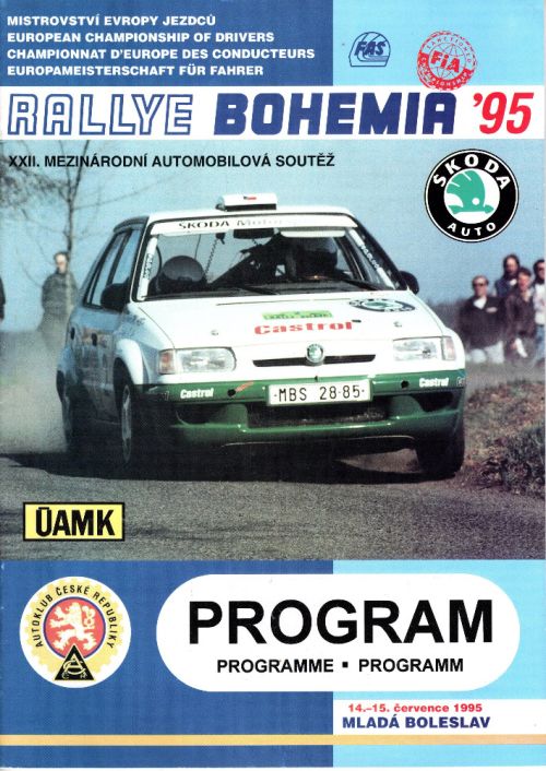 Titulka programu z roku 1995